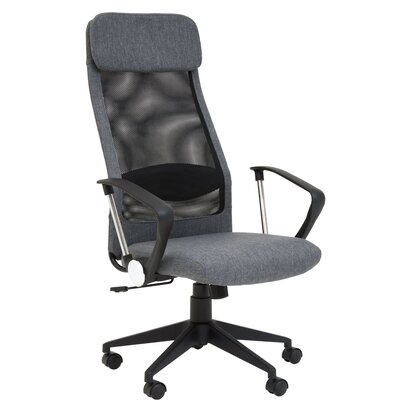 Glenudale Black Mesh And Grey Fabric Home Office Chair