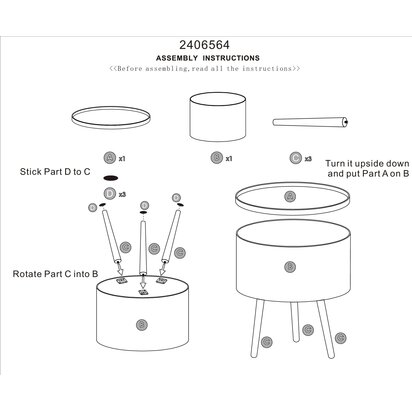 Viborg Storage Side Table