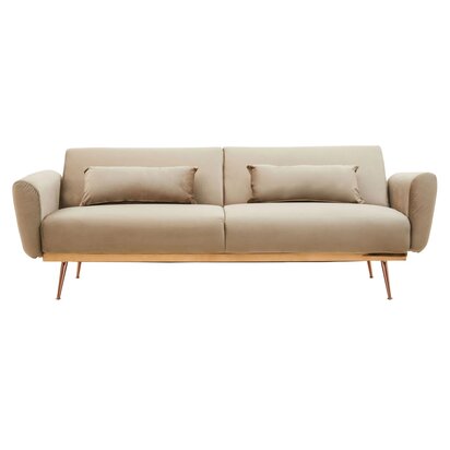 Hatton Mink Velvet Sofa Bed