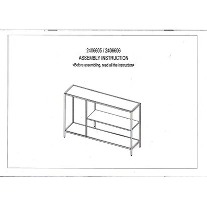 Acero Grey Metal Console Table