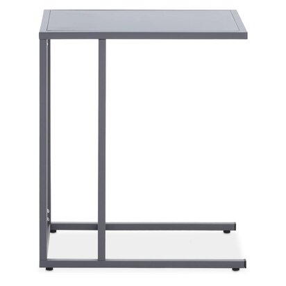 Acero Grey Metal Side Table