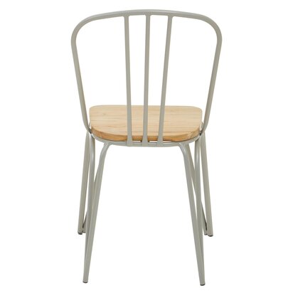Calavale Grey Finish Metal Frame Dining Chair