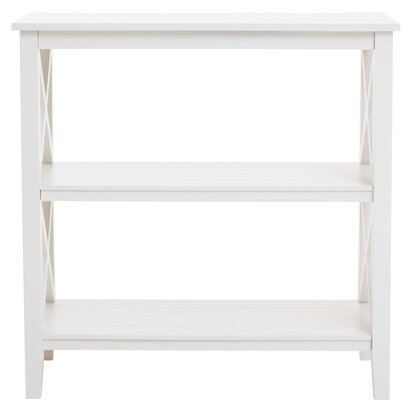Noreton Two Tier White Wooden Bookshelf