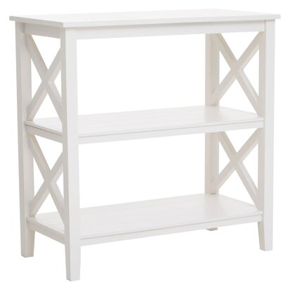 Noreton Two Tier White Wooden Bookshelf