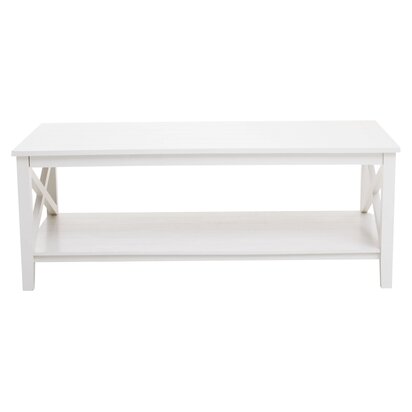 Heritage White Rectangular Wooden Coffee Table