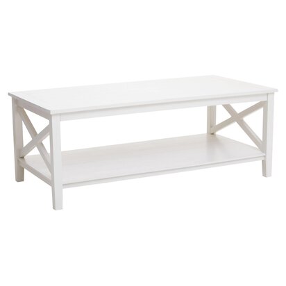 Heritage White Rectangular Wooden Coffee Table