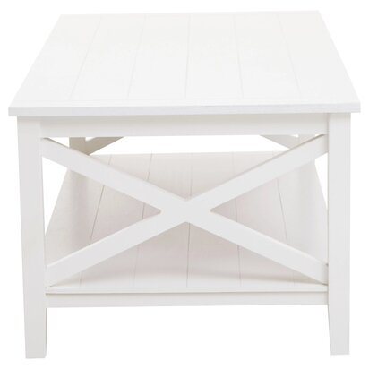 Noreton White Rectangular Wooden Coffee Table