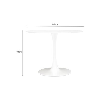 Calahurst White Small Round Dining Table