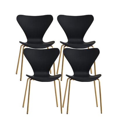 Laila Dining Chair With Black Seat