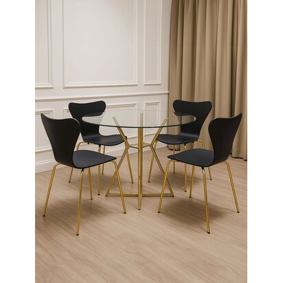 Calahurst Dining Chair With Black Seat
