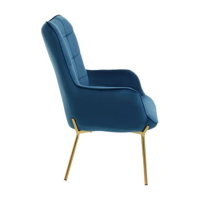 Veronmere Blue Velvet Chair