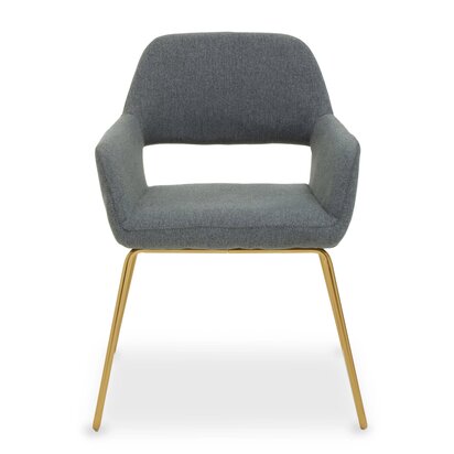 Stockholm Grey and Gold Dining Chair