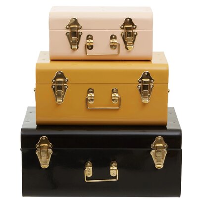 Parley Set of Three Assorted Storage Trunks