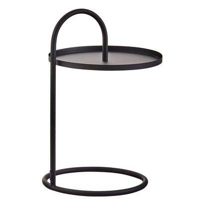 Cleiastead Black Hanging Top Side Table
