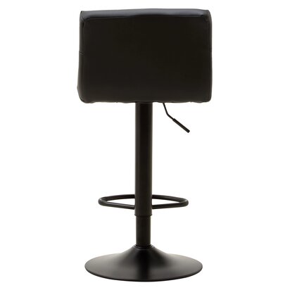 Clelcombe Black Leather Effect Bar Stool