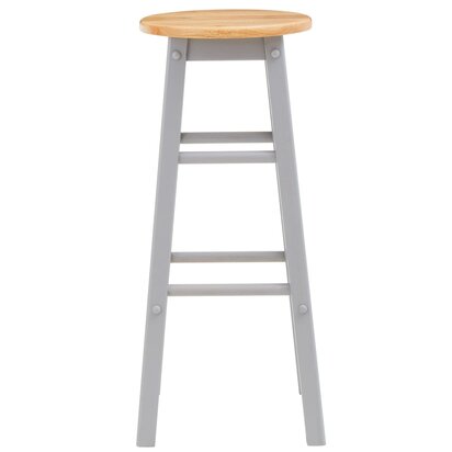 Emonton Natural and Grey Wood Bar or Kitchen Stool