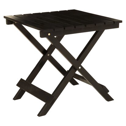 Oakiadale Black Wood Folding Table