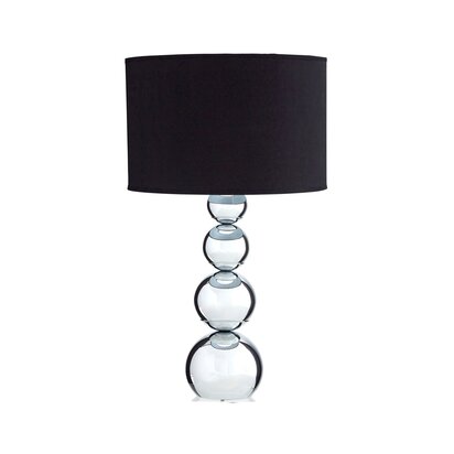 Cameo Touch Table Lamp with Black Shade