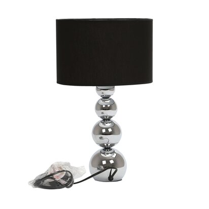 Briarcombe Touch Table Lamp with Black Shade