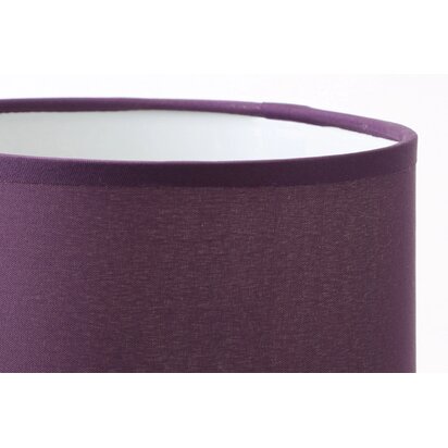 Evaine Chrome Table Lamp with Purple Shade