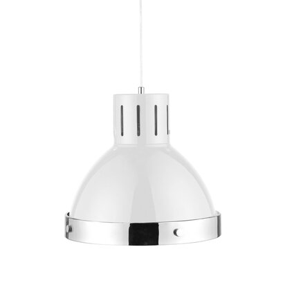 Renanell White and Chrome Pendant Light
