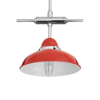 Renanell Red and Chrome 3 Light Pendant Light