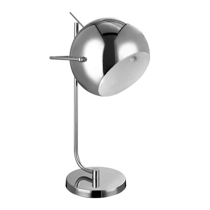 Coroelle Chrome and White Inside Table Lamp