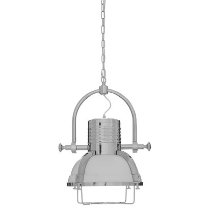 Industrial Revolution Chrome Pendant Light