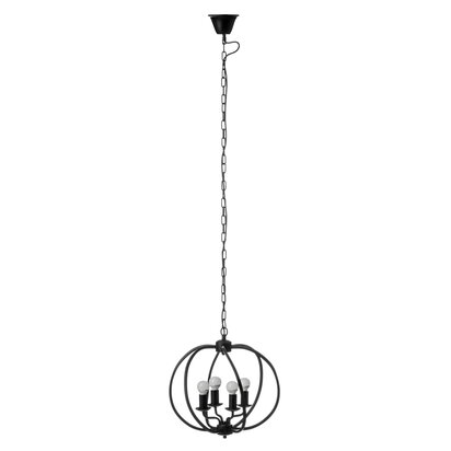 Eveuford Matt Black Iron Pendant Light
