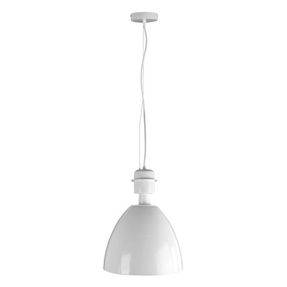 Veronmere White Metal Pendant Light