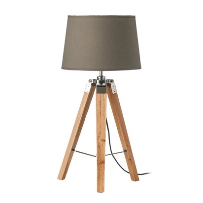 Wiladen Tripod Table Lamp with Light Wood Base