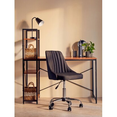 Shaina Black Metal Modern Desk Lamp