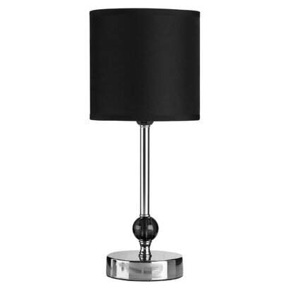 Belinwell Chrome and Black Acrylic Ball Table Lamp