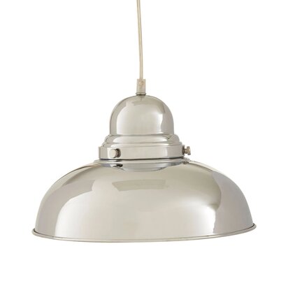 Renanell Chrome Finish Bowl Shaped Pendant Light