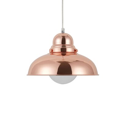 Renanell Bell Shaped Pendant Light with Copper Finish