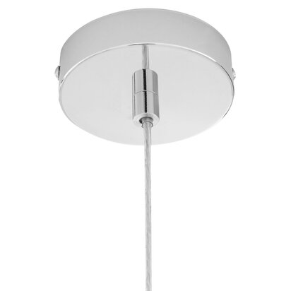 Renanell Bowl Shaped Pendant Light with Chrome Finish