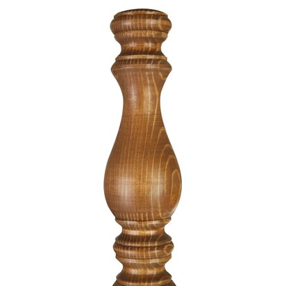 Vioiscombe Candle Table Lamp with Wooden Square Base