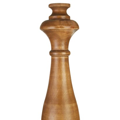 Vioiscombe Candle Table Lamp with Wooden Round Base