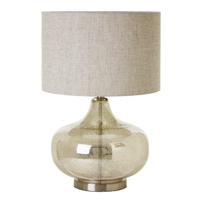 Luz Grey Fabric Shade Table Lamp