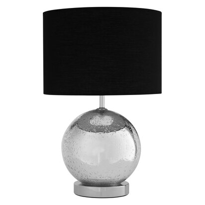 Naomi Black Fabric Shade Table Lamp
