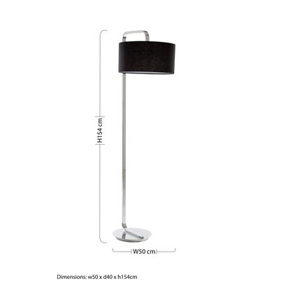 Talumore Chrome Base Floor Lamp