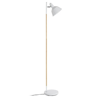 Bryant White Metal and Metal Floor Lamp