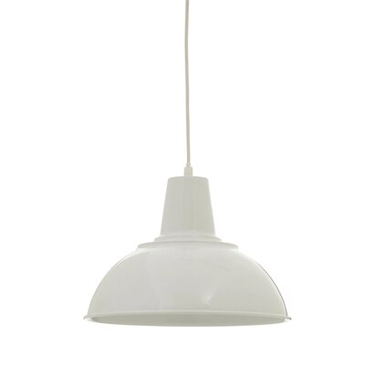 Bryen White Metal Pendant Light