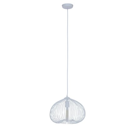 Deliwod 1 Bulb White Finish Pendant Light