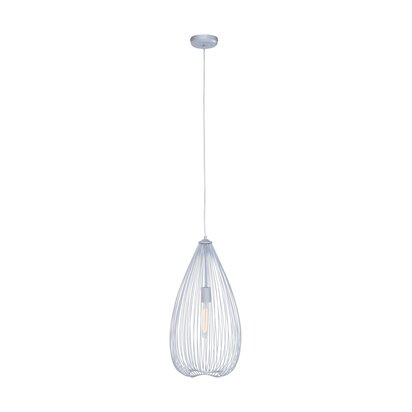 Lavis Teardrop Silver Pendant Light