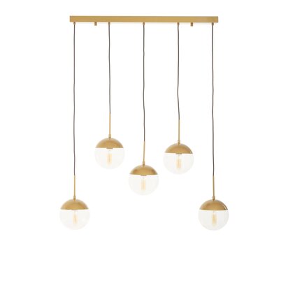 Revive Gold Finish Glass Shades Pendant Light