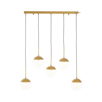 Revive Gold Finish Glass Shades Pendant Light