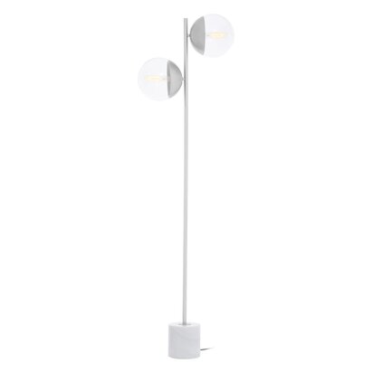 Melelton Chrome Finish 2 Light Floor Lamp