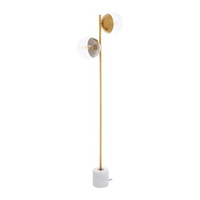 Revive Two Light Gold Finish Floor Lamp