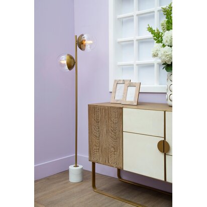 Revive Two Light Gold Finish Floor Lamp